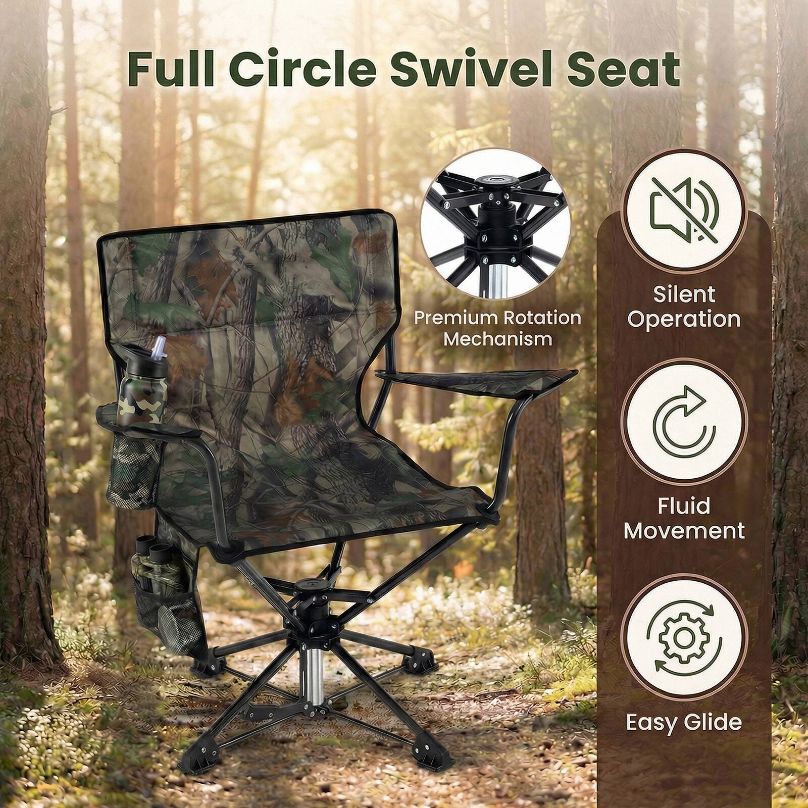 Full Circle Swivel Seat

- Silent Operation
- Premium Rotation Mechanism
- Fluid Movement
- Easy Glide