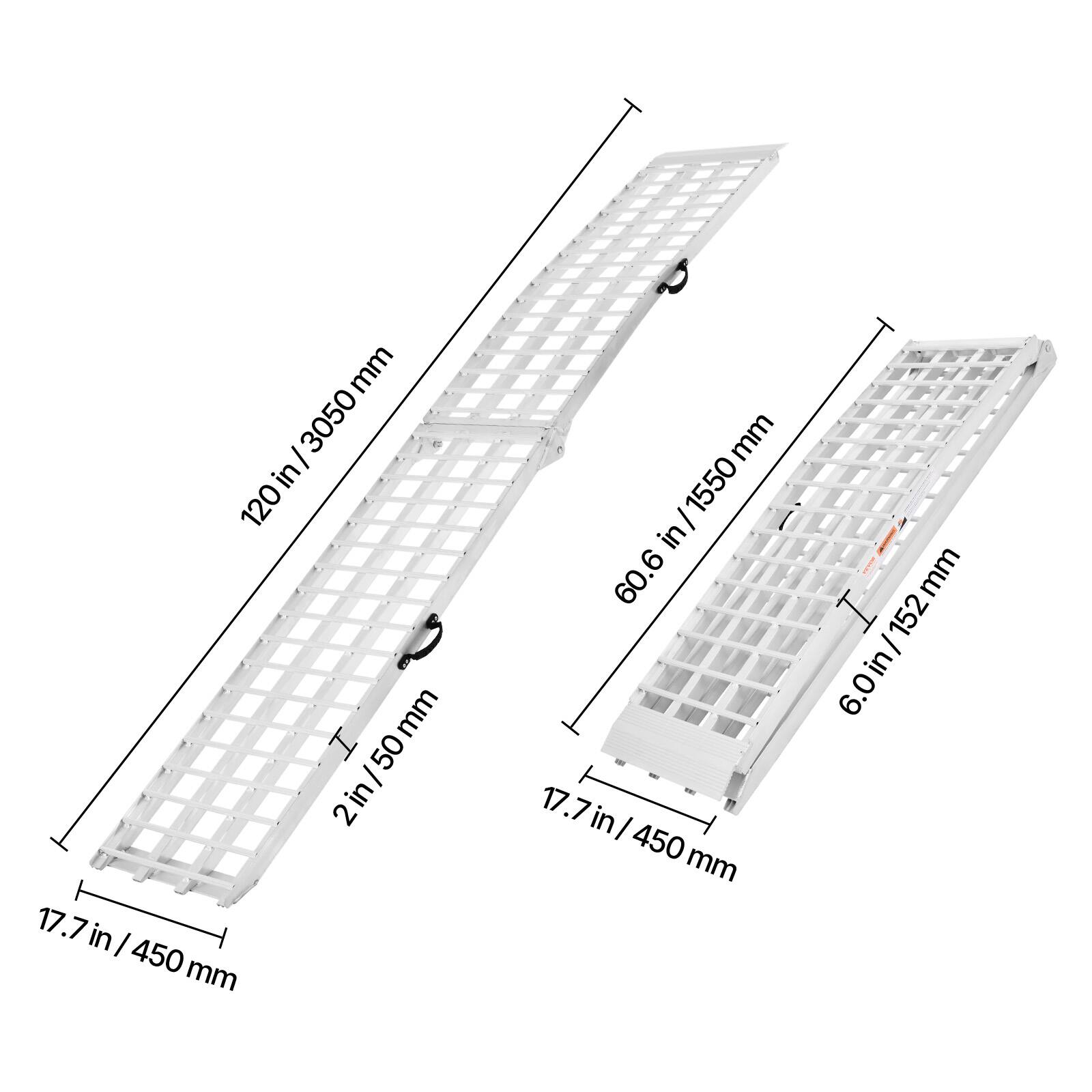 - 120 in / 3050 mm
- 17.7 in / 450 mm
- 2 in / 50 mm
- 60.6 mm
- 6.0 in / 152 mm
- 60.6 in / 152 mm
- 17.7 in / 450 mm