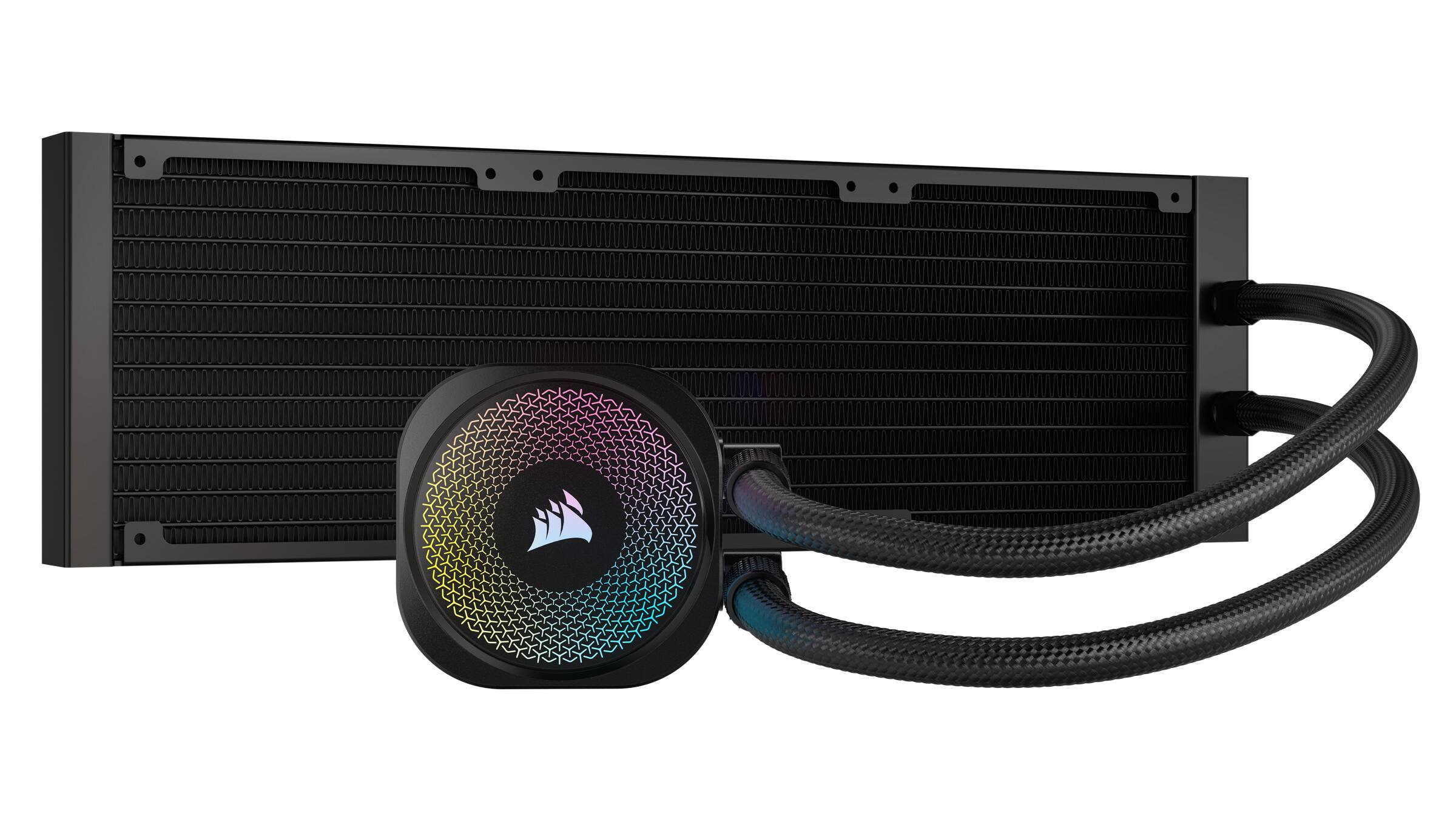 Alt View 16. CORSAIR - iCUE LINK TITAN 360 RX Liquid CPU Cooler with RGB Lighting - Black.