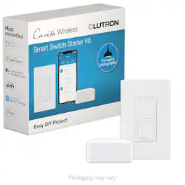 Lutron - Caseta Smart Switch Starter Kit - White