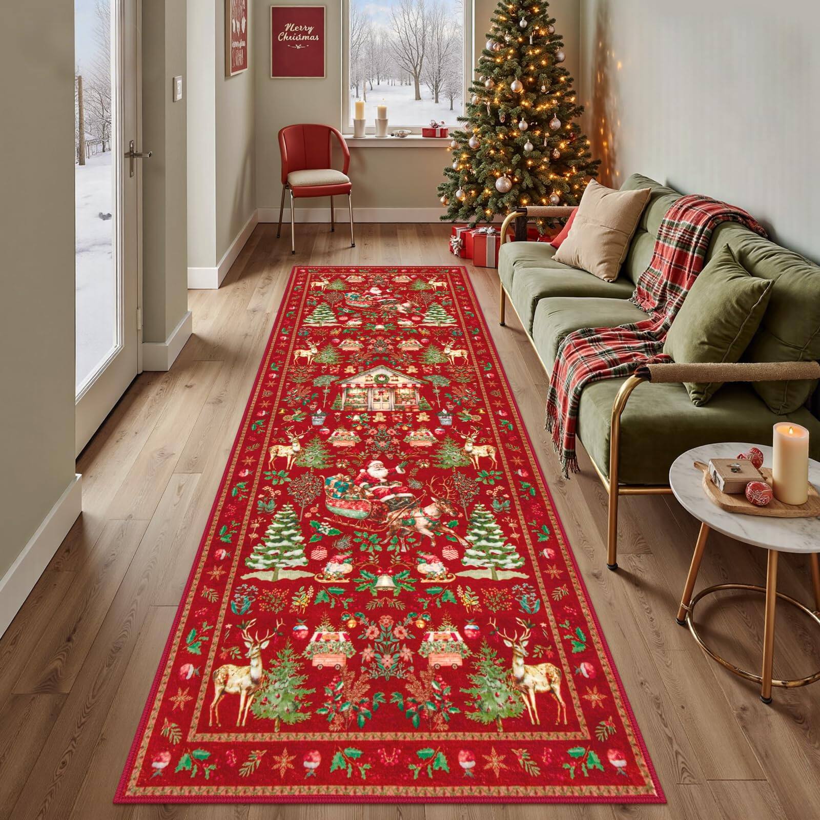 Red Santa Claus 2.6' x 8'