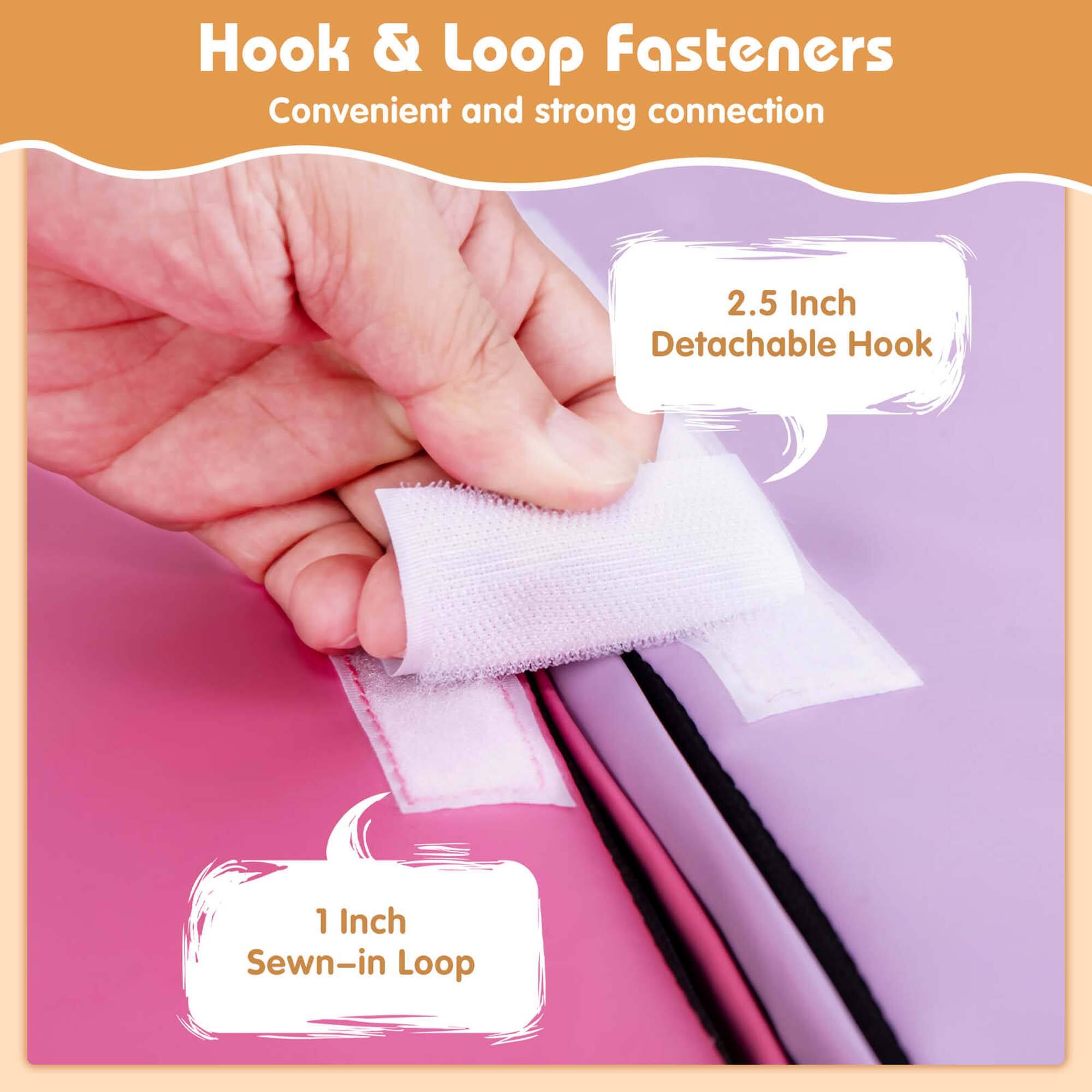 Hook & Loop Fasteners  
Convenient and strong connection  

2.5 Inch Detachable Hook  

1 Inch Sewn-in Loop