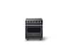 Viking - 30 in. Wide 4 Elements Pro 5 Series 4.7 Cu. Ft. Freestanding Induction Convection Range - Cast Black