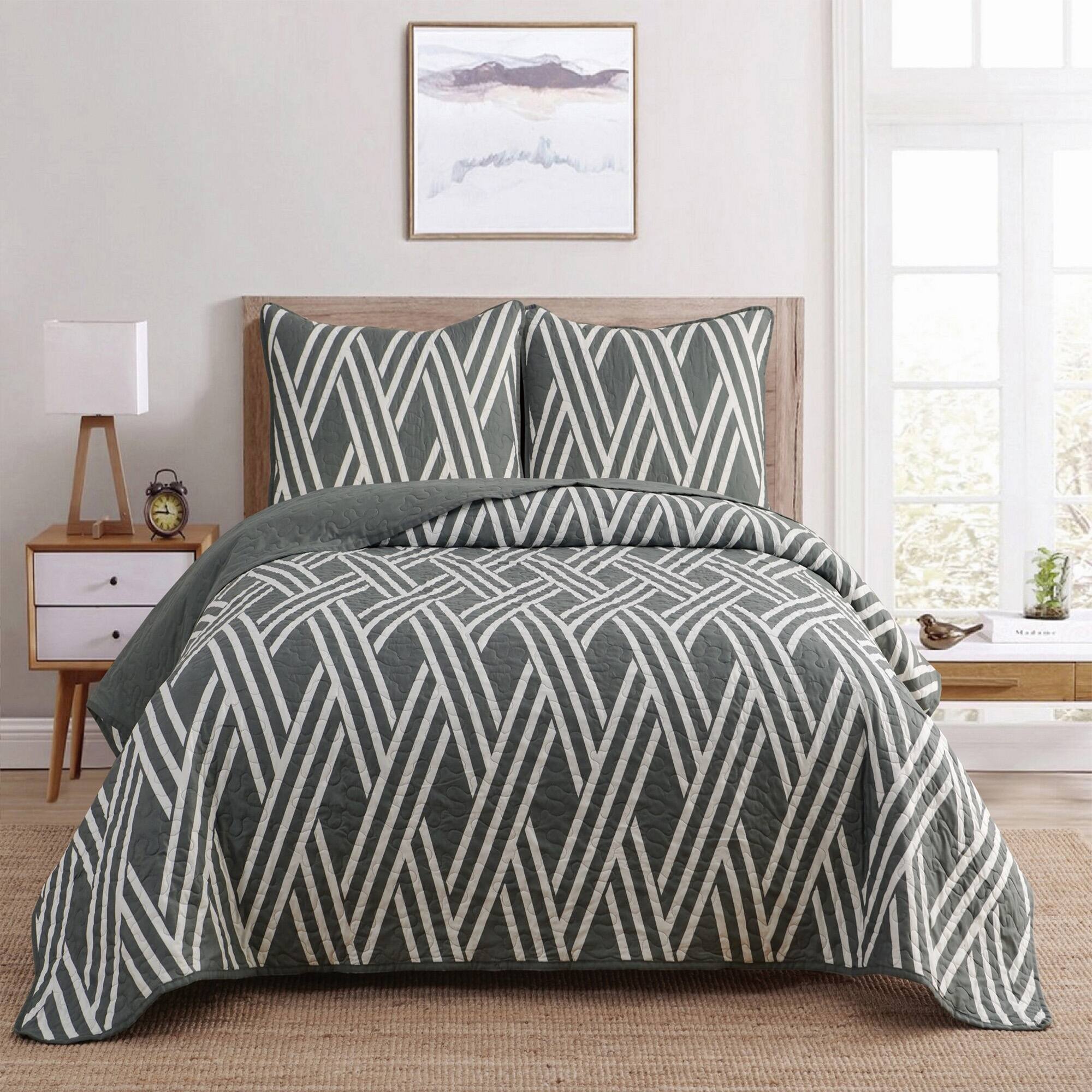 Grey Chevron Weave