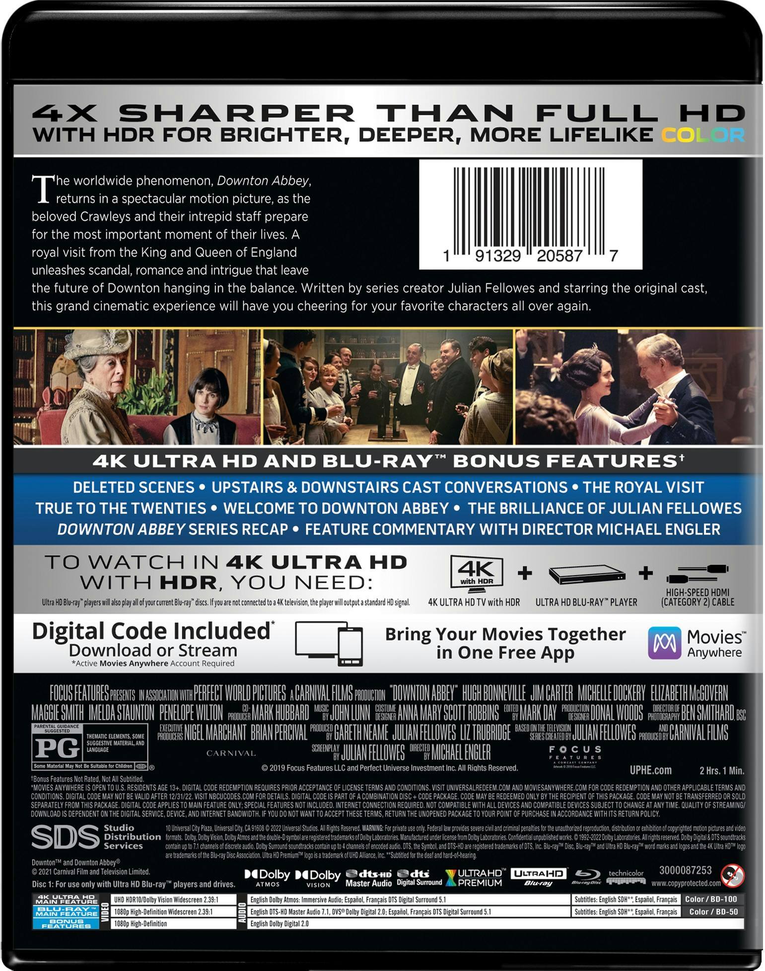 Back. Downton Abbey   - 4K Blu-Ray.