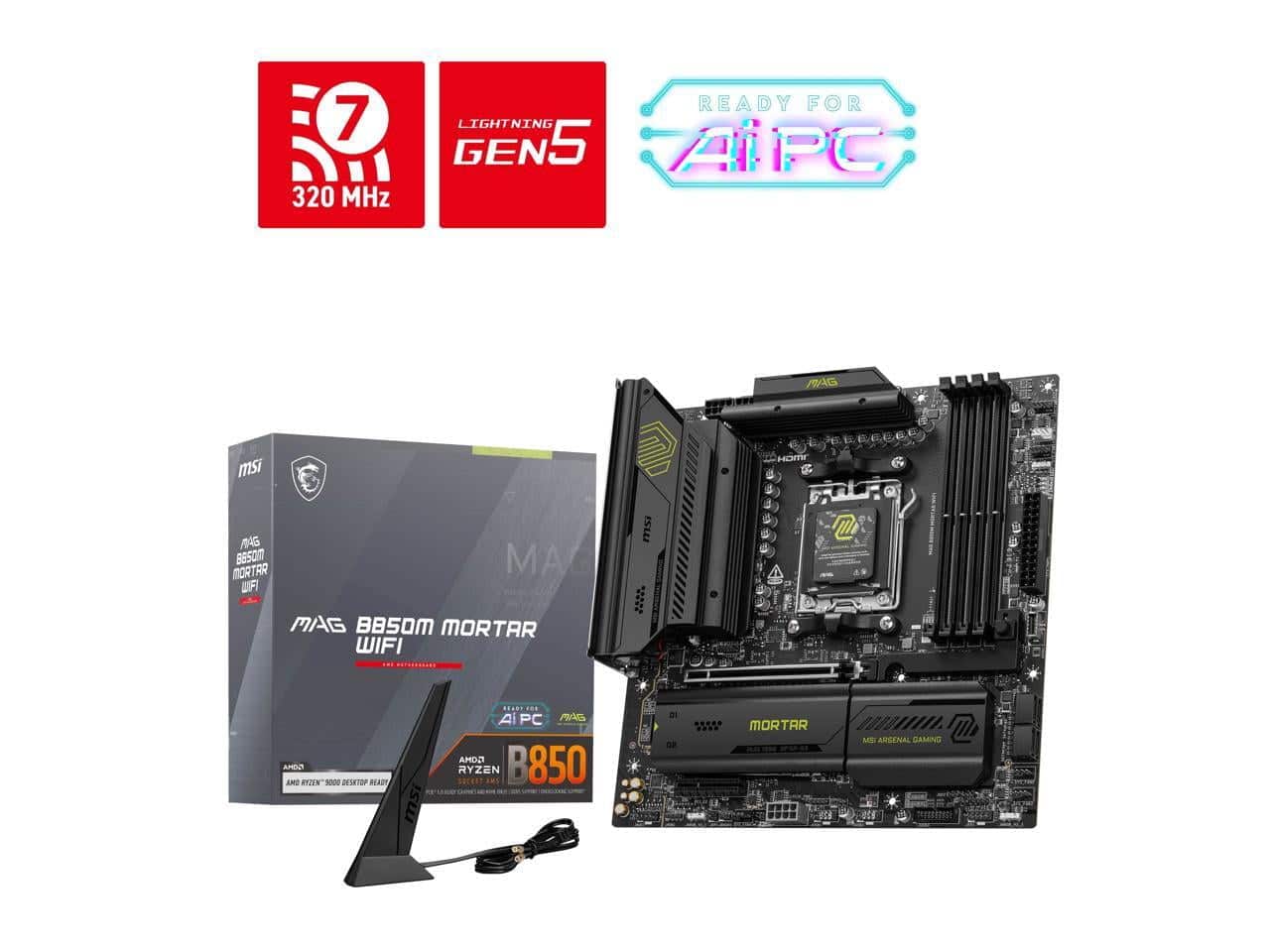 MSI - MAG B850M MORTAR WIFI Gaming Desktop Motherboard