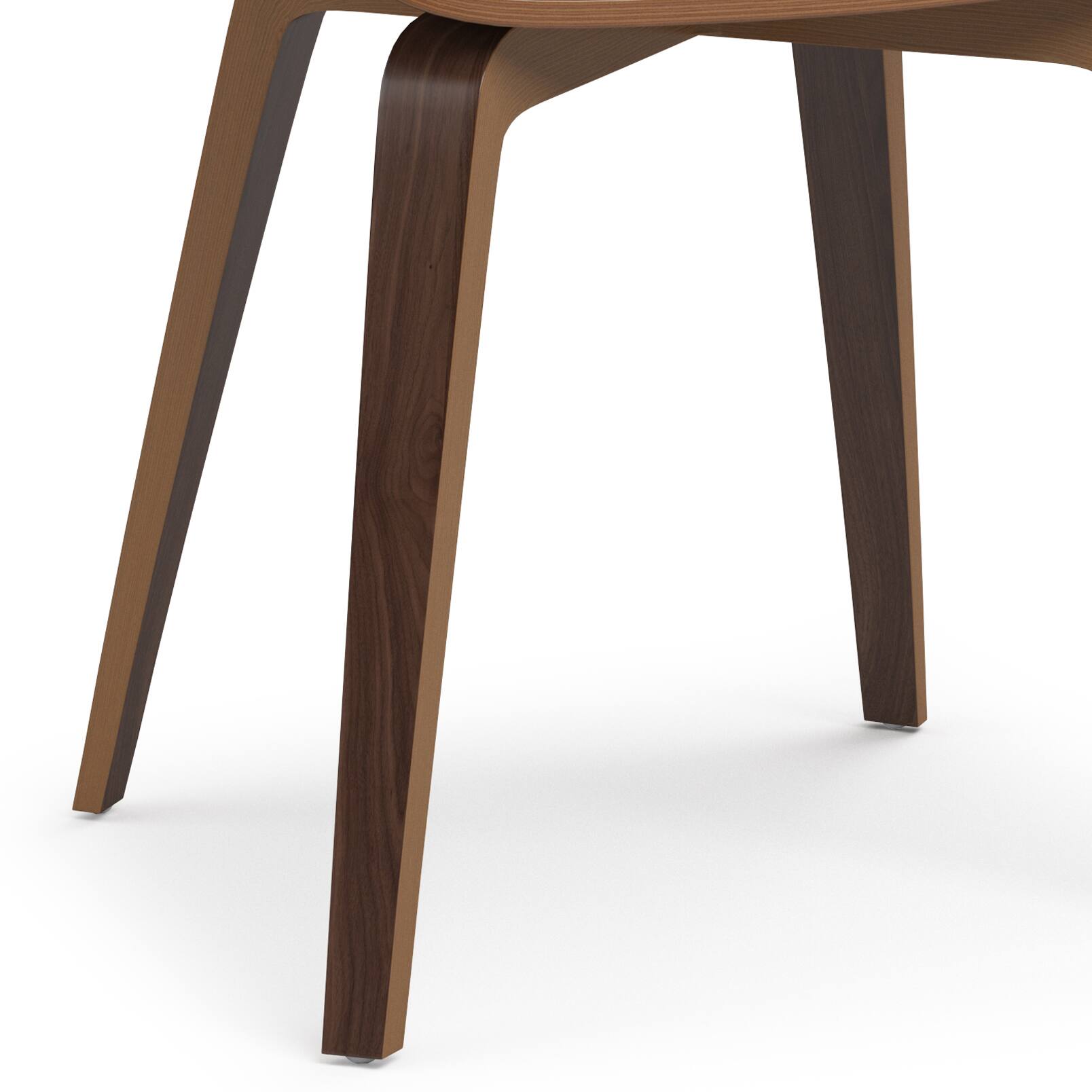 Alt View 4. Simpli Home - Lowell Bentwood Dining Chair in Distressed Brown Vegan Faux Leather - Distressed Brown.