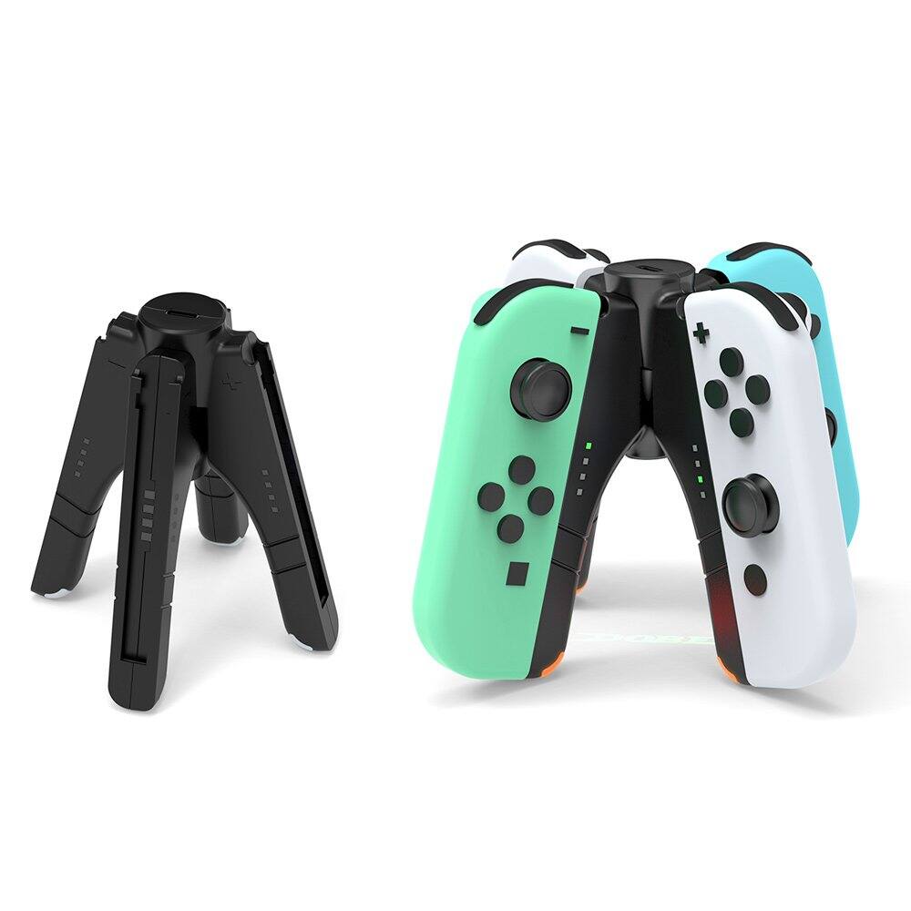 Left. Dobe - TNS-1180 Charging Dock Compatible with Nintendo Switch for Joy Con, Charger Stand Station with Charging Cable.