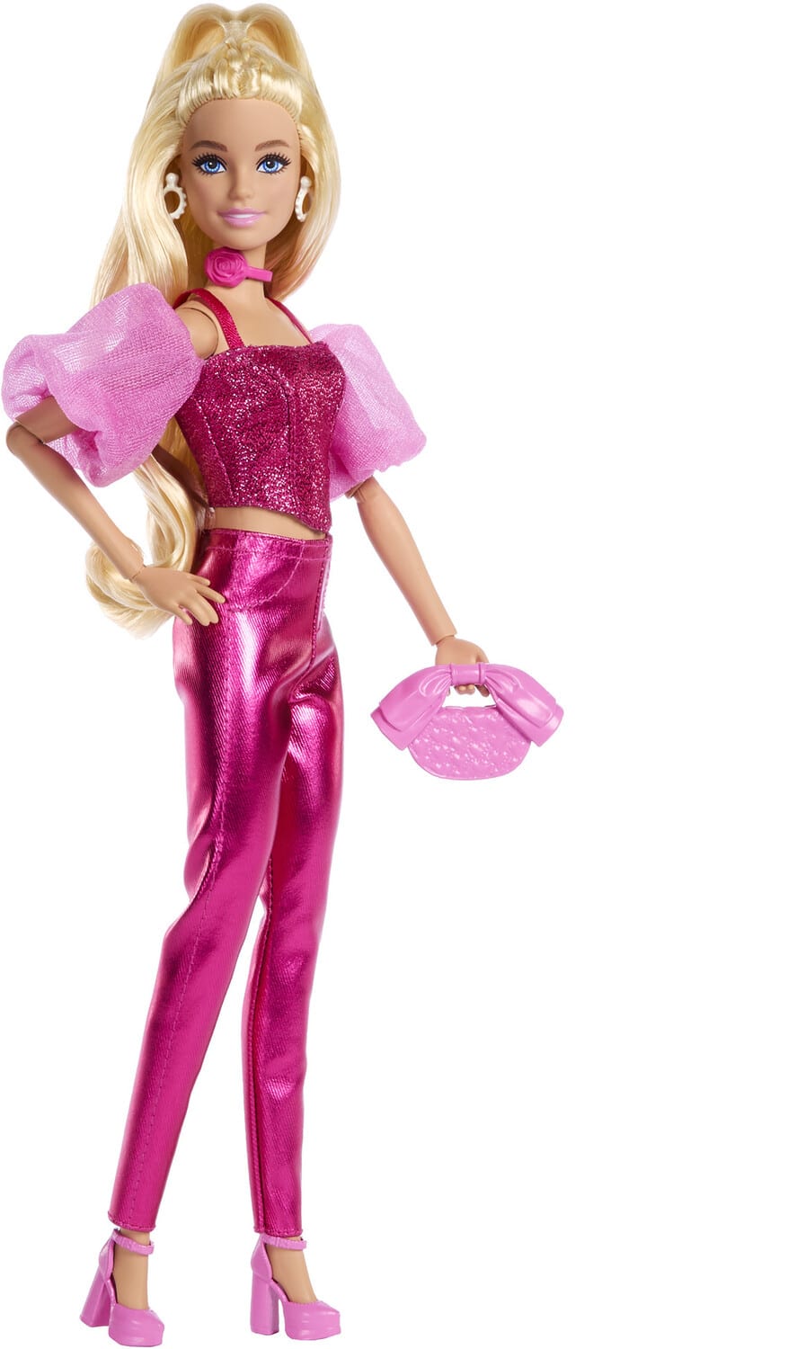 Barbie Deluxe Style with Blonde Hair in Pink Metallic Corset Outfit - COLLECTABLES - Mattel