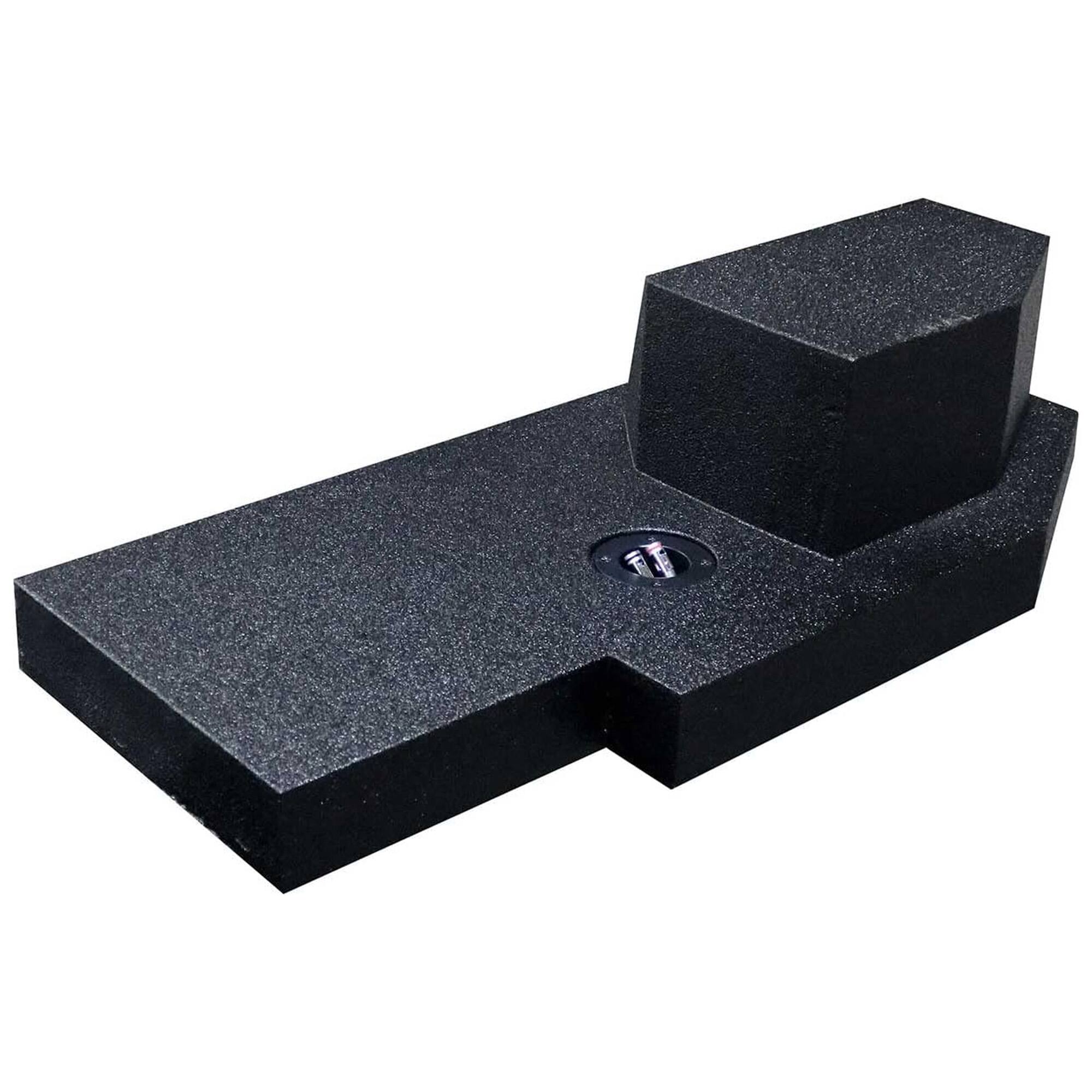 Alt View 4. QPower - QPower Single 12" Sub Box for Dodge Ram Crew Cab & Quad Cab 02-18, Classic 19-22 - Bed Liner Black.