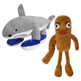 MITAOSLIM - 2Pack Italian Brainrot Plush Toy Tung Tung Tung Sahur and Tralalero Tralala Plush Soft Stuffed Meme Dolls