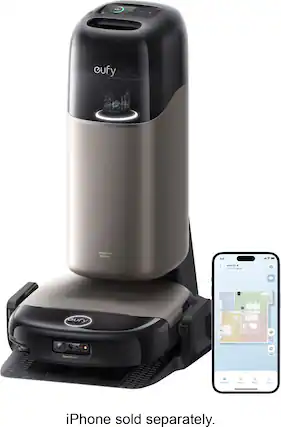 eufy UNCLEAN STATION 941 A eufy 52 Santo Gury - - 0 ClearMind - - Common -o 5 aoom done iPhone sold separately.