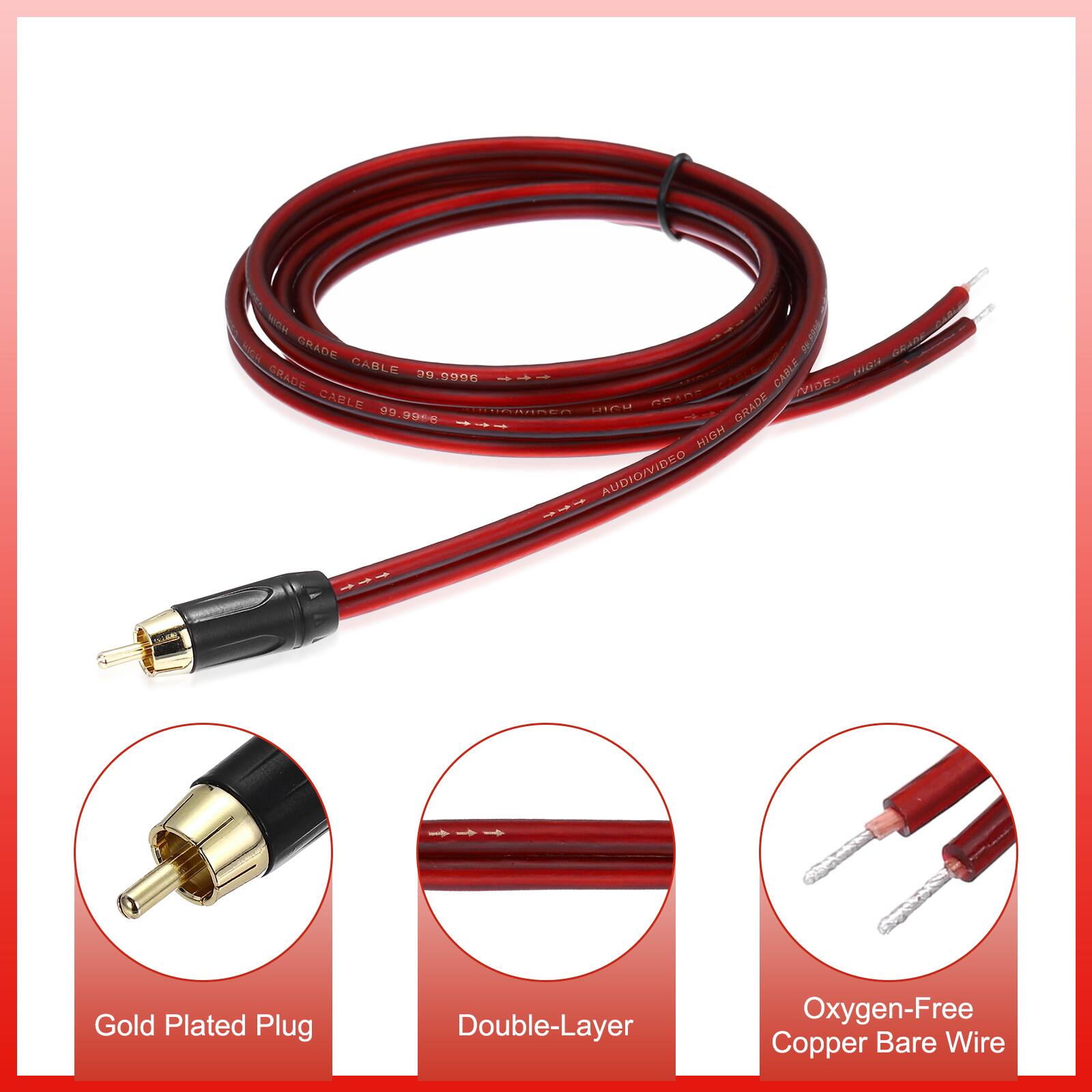 Fr N P GRADE GABLE CABLE HIGOA CRATE 9.0906 +- WVIDRO CABLE AIN GRADE w............ 1 99.99 44- HIBH AUDIO/VIDEO .4 442 SAE Gold Plated Plug Double-Layer Oxygen-Free Copper Bare Wire
