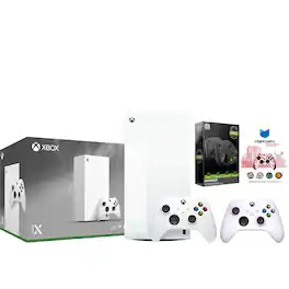 Xbox Series X 1TB Digital Console with Extra Controller, Charge Dock and MightySkins Code Bundle