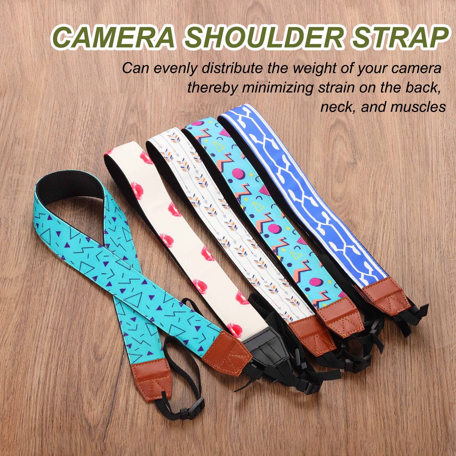 CAMERA SHOULDER STRAP  
Can evenly distribute the weight of your camera thereby minimizing strain on the back, neck, and muscles