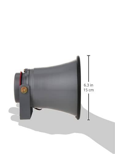 Back. Pyle - Pyle Indoor/Outdoor PA Horn Speaker, 6.3” Portable, 25W Peak Power, Mounting Bracket Included - PHSP6K.