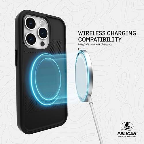 WIRELESS CHARGING COMPATIBILITY  
MagSafe wireless charging  

PELICAN  
BUILT TO PROTECT