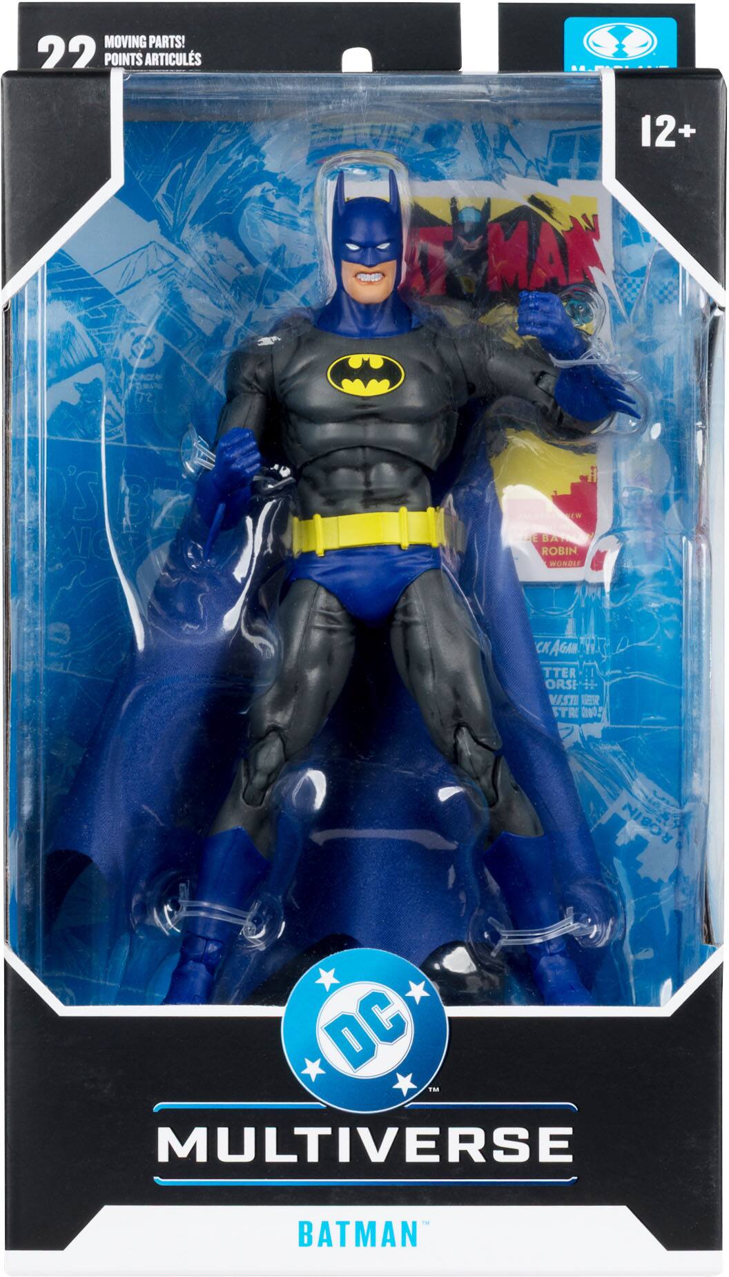 MOVING PARTS!  
22 POINTS ARTICULATIONS  
12+  
MAN CAcre 8 72 SET S NC EW E BA ROBIN WONDLE CK AGAM TTER ORSE H VESTI NR STR 20 ROBIN DC TM MULTIVERSE BATMAN