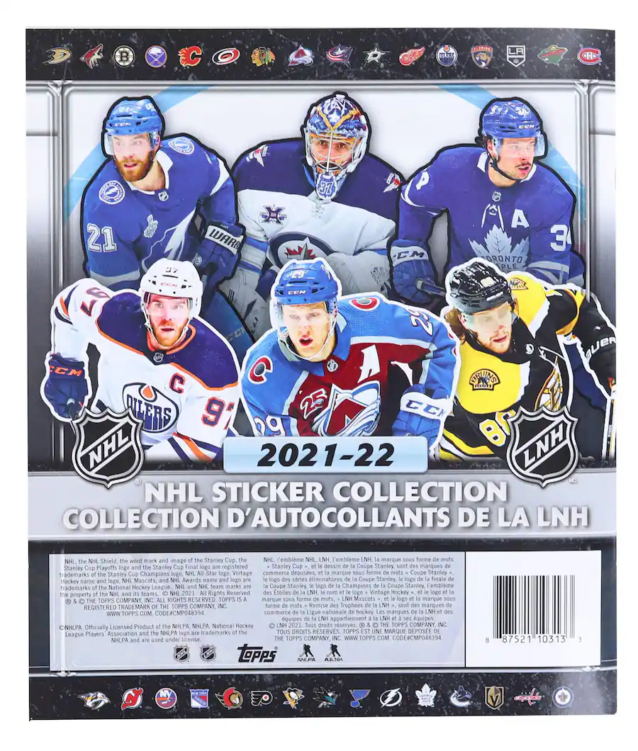 Tops Sticker Books NHL 2021 22 Topps Sticker Collection Album Blue TPS-FGC004473-C - Best Buy