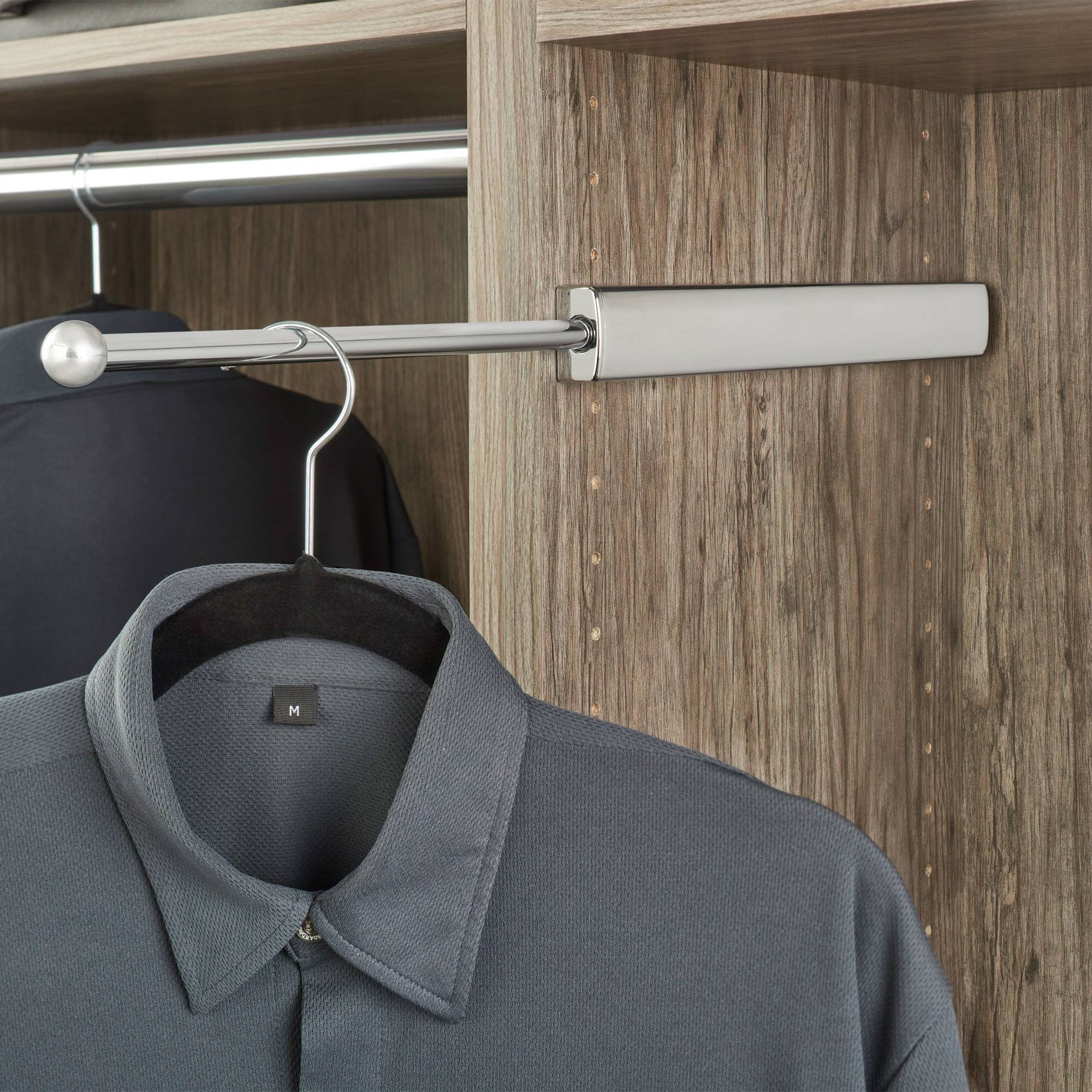 Alt View 2. Rev-A-Shelf - Rev-A-Shelf 14" Telescoping Closet Hanging Valet Rod, CVLSL-14-CR-1 (2 Pack) - Chrome.