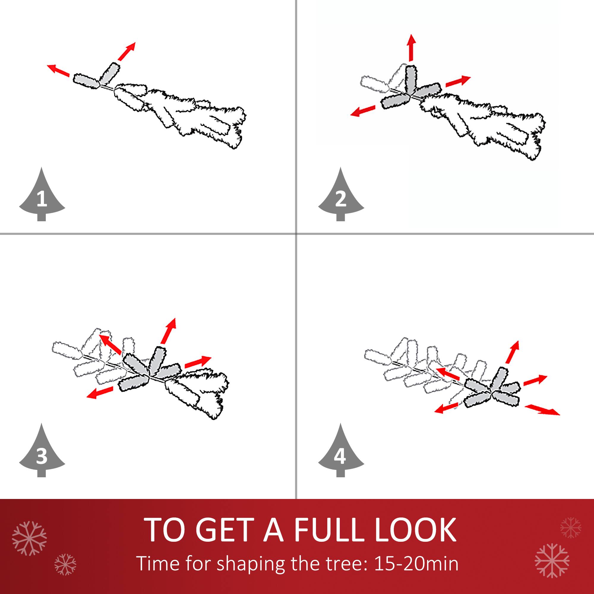 1 2 3 4

To get a full look: Time for shaping the tree: 15-20 min
