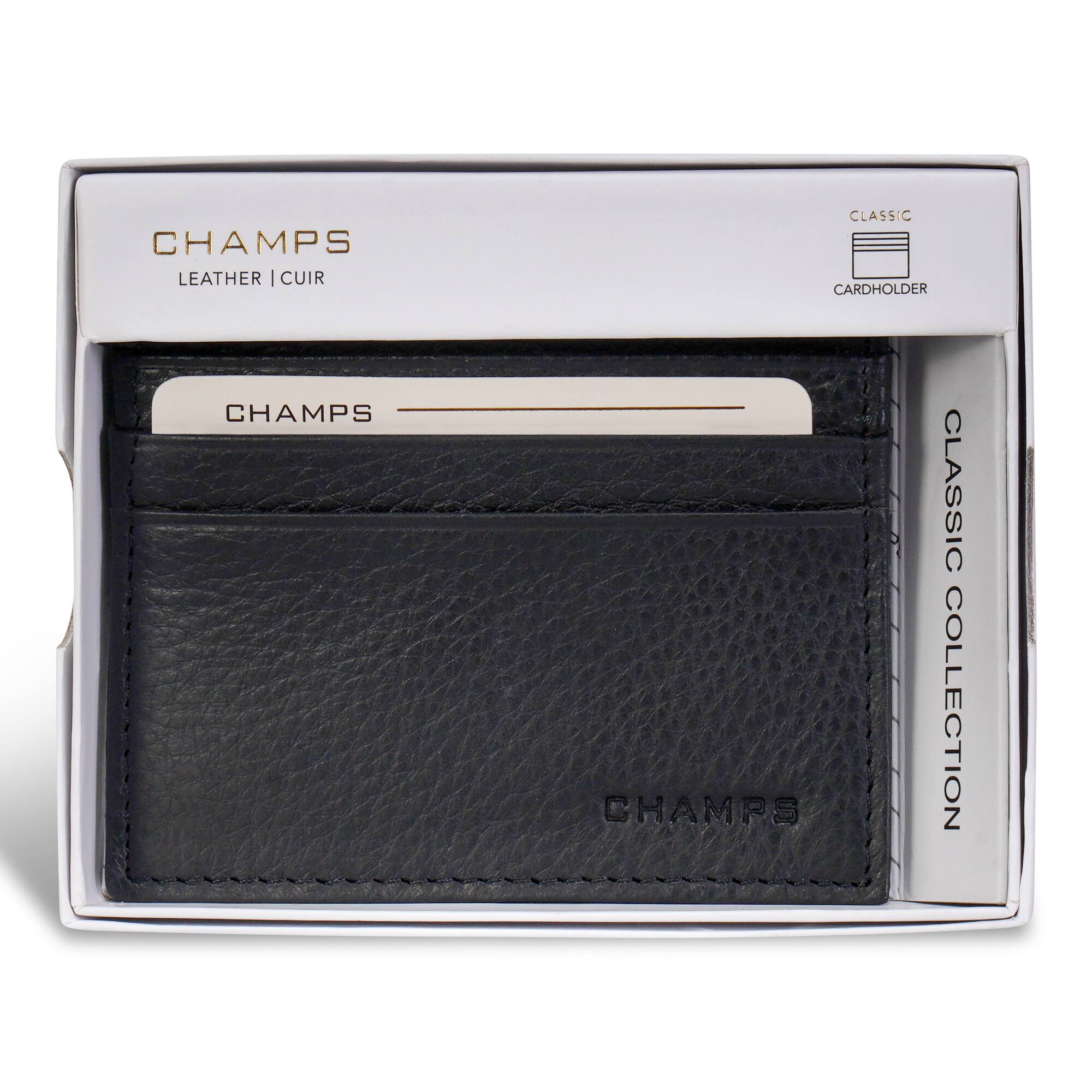 CHAMPS  
LEATHER | CUIR  

CHAMPS  

CLASSIC COLLECTION  

CLASSIC  
CARDHOLDER  

CHAMPS