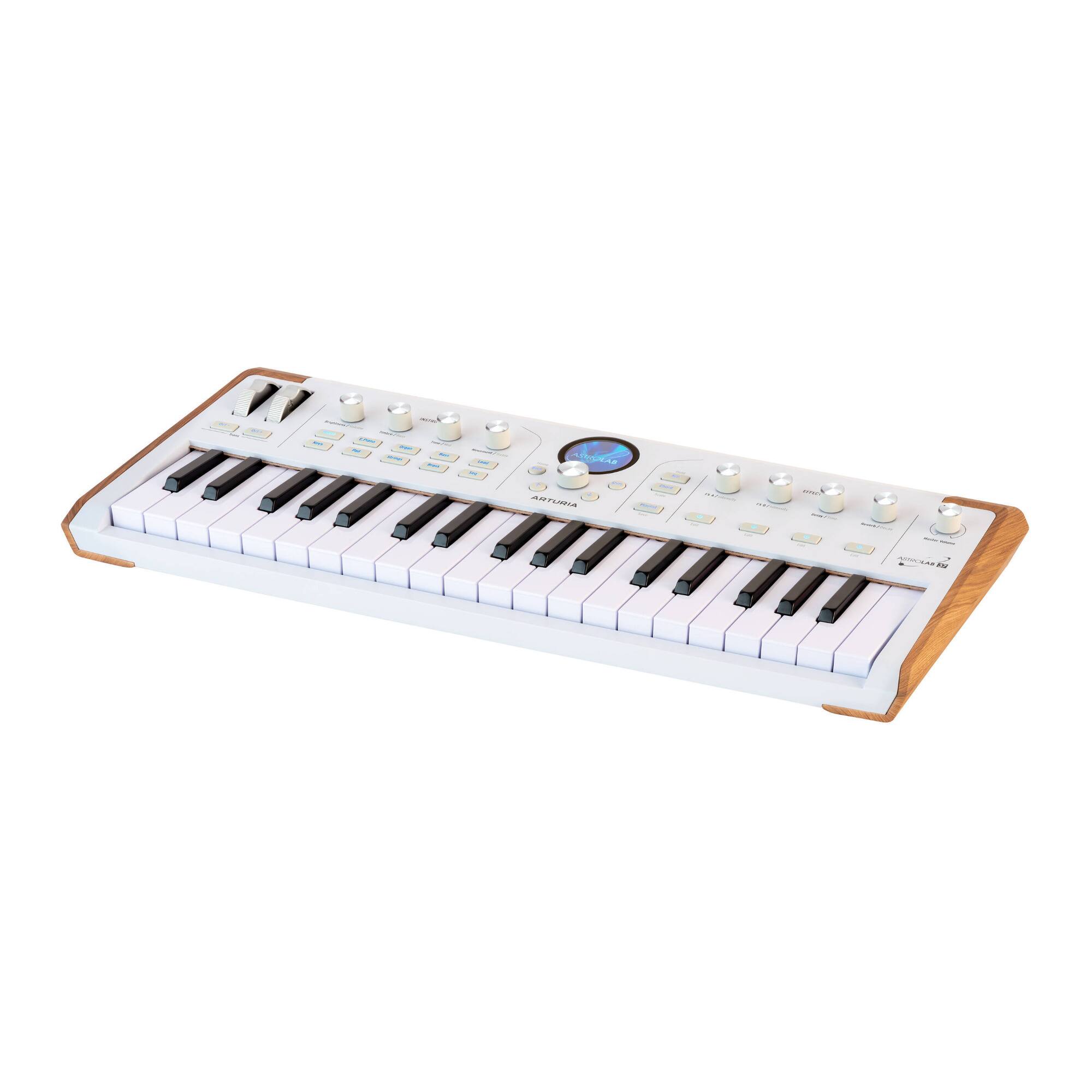 Left. Arturia - AstroLab 37-Key Slim Keyboard with 11 Sound Engines, MIDI, USB-C, and Built-In Effects.