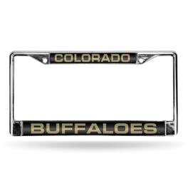 Rico Industries - Colorado Buffaloes Chrome Metal License Plate Frame Holder - Multi