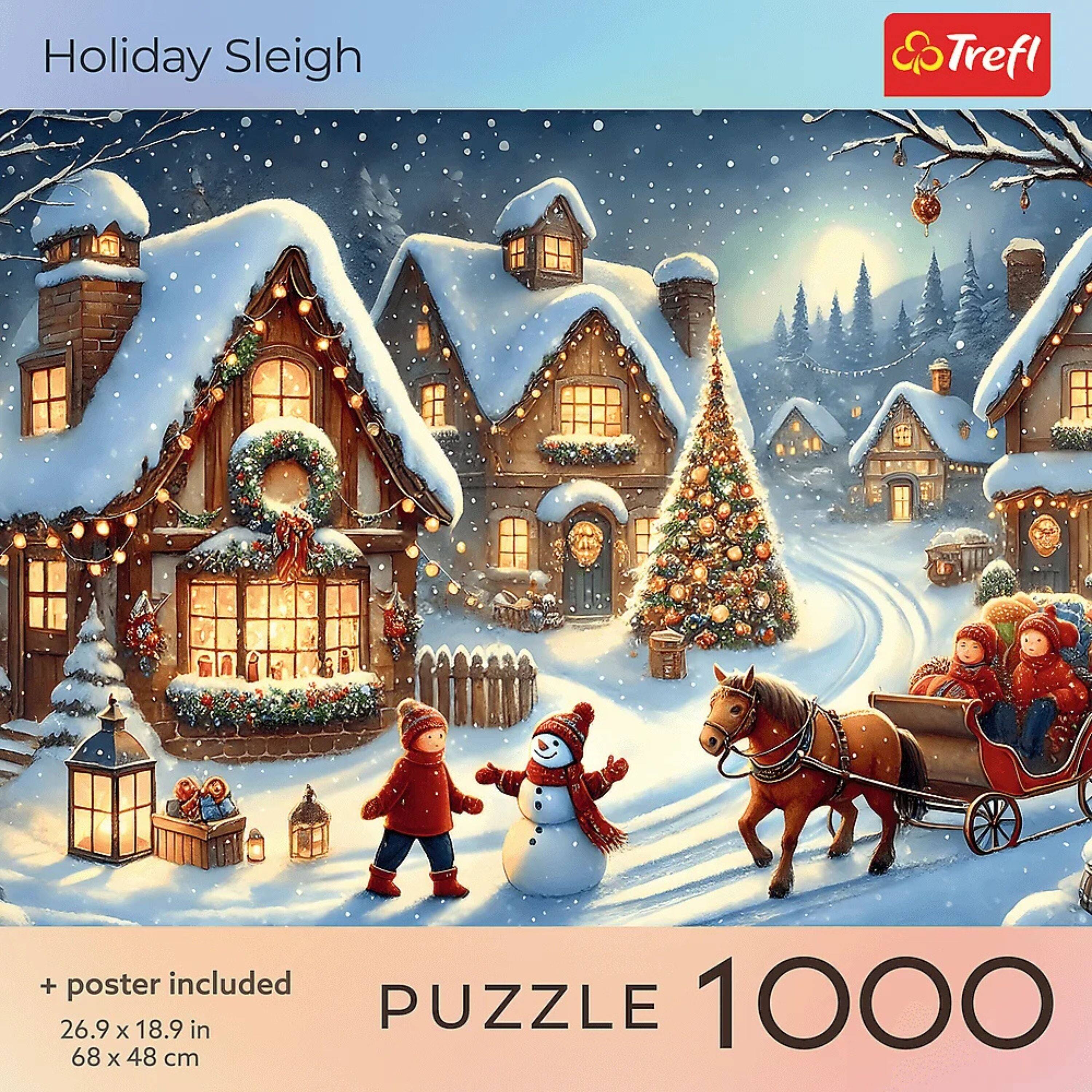Holiday Sleigh

+ poster included

PUZZLE 1000

26.9 x 18.9 in  
68 x 48 cm

Trefl