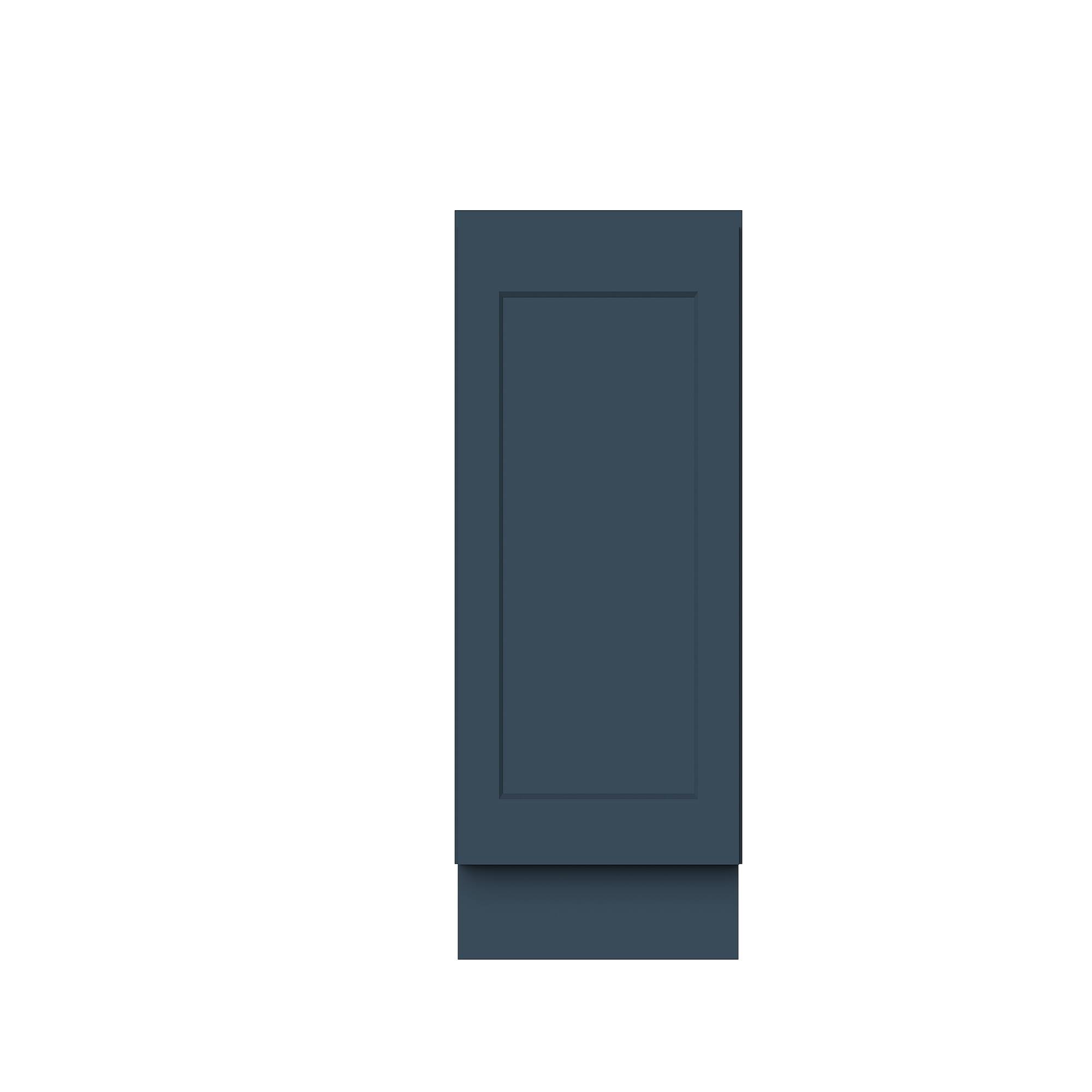 Alt View 1. Boyel Living - 21-in W x 34.5-in H x 24-in D Shaker RTA Kitchen Full Height Door Base Cabinet with Soft-Close - Charcoal Blue.