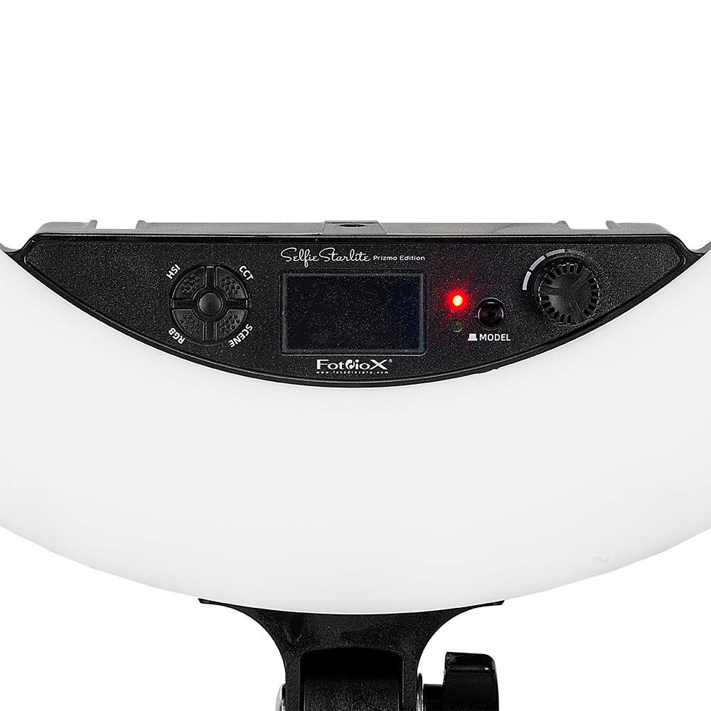 Sure, here is the corrected and grouped text from the image:

- **Selfie Starlite Prizmo Edition**
- **FotioX**
- **MODEL**
- **CCT**
- **RGB**
- **SCENE**
- **FIRE**