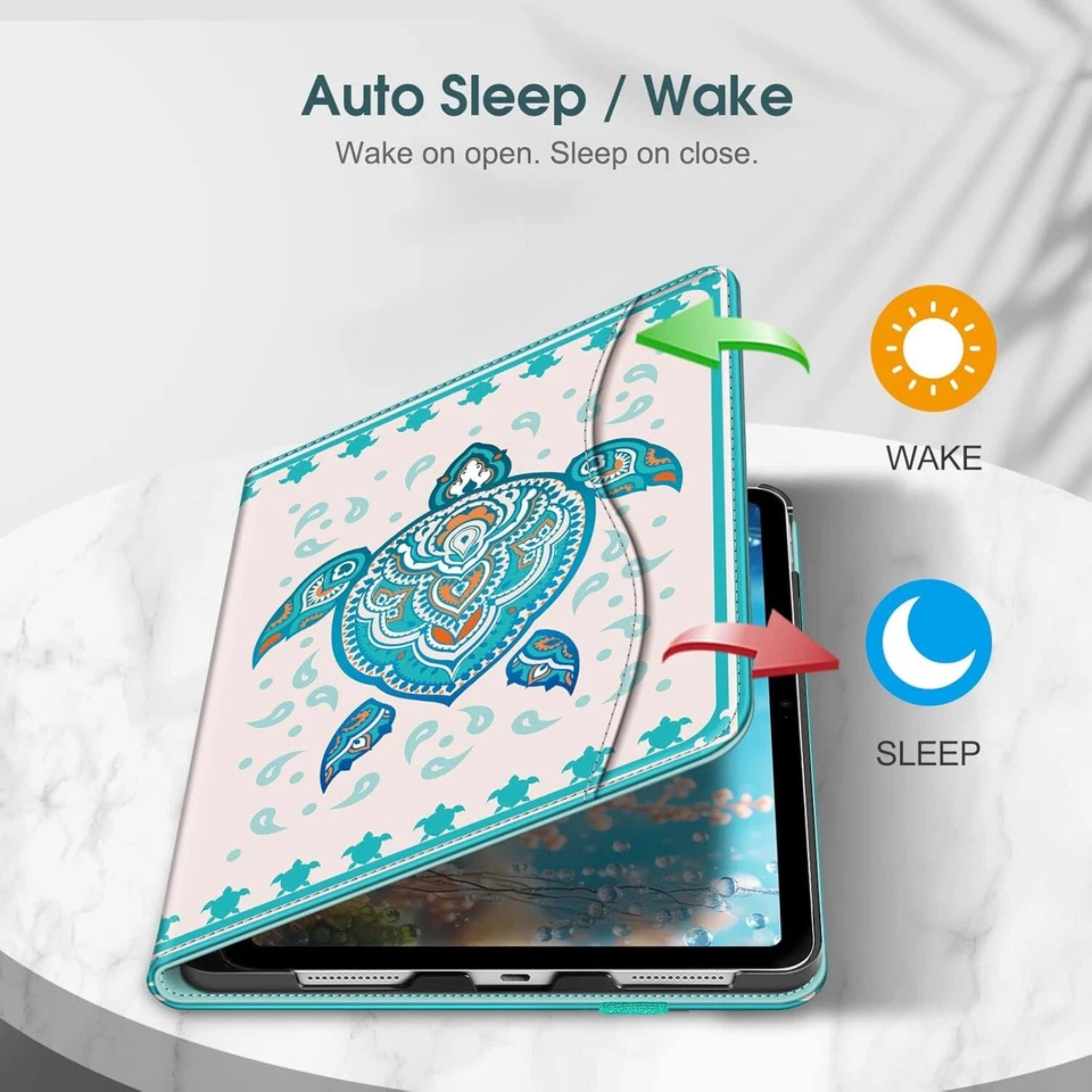 Auto Sleep / Wake  
Wake on open. Sleep on close.  

WAKE  
SLEEP