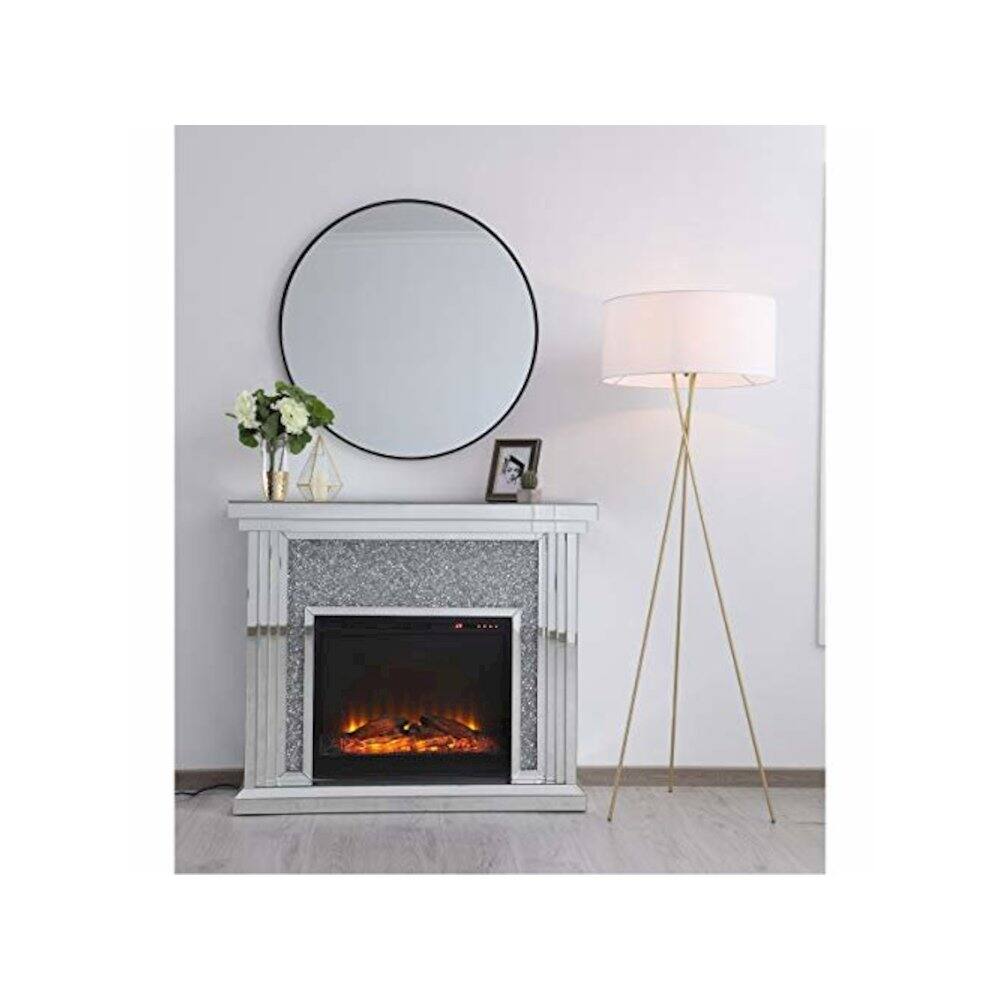 Alt View 4. Living District - Cason 1 light Brass and White shade Floor lamp - Brass And White Shade.