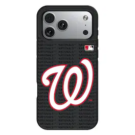 Keyscaper - MLB - Washington Nationals Personalized Bump Case with 8.2ft Drop Protection - 16 Plus - Multicolor