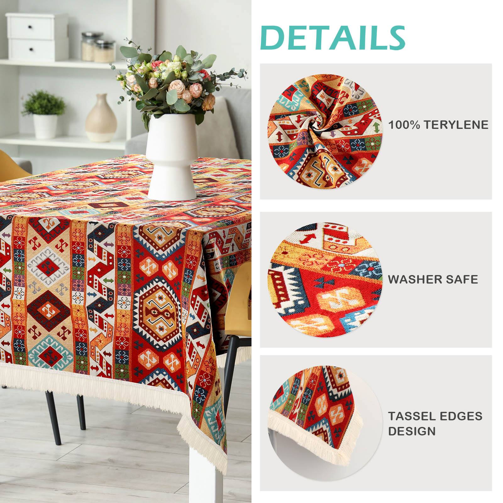 DETAILS
100% TERYLENE
WASHER SAFE
TASSEL EDGES DESIGN