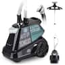 SALAV - 1800W Intelligent Step-On Control Garment Steamer With Automatic Safety Shut-Off & Water Tank Monitoring - Navy