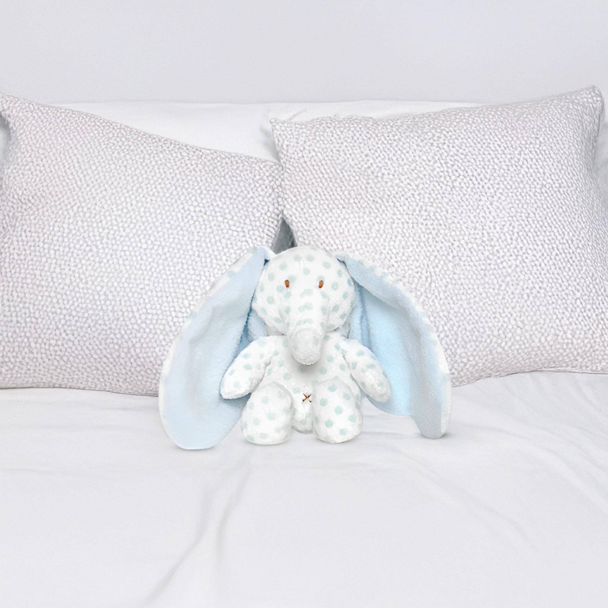 Alt View 2. TriAction Toys - Teddykompaniet Big Ears Musical Plush | Elephant - Blue.