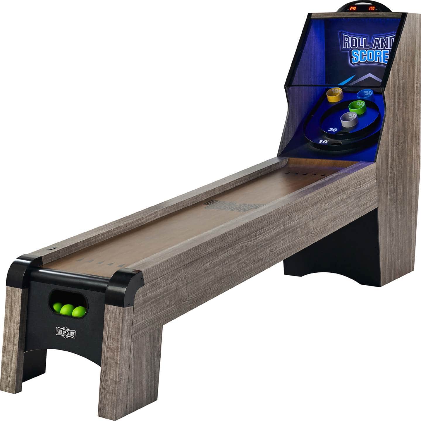 Left. Hall of Games - 108" Roll and Score Game - Gray/Black.
