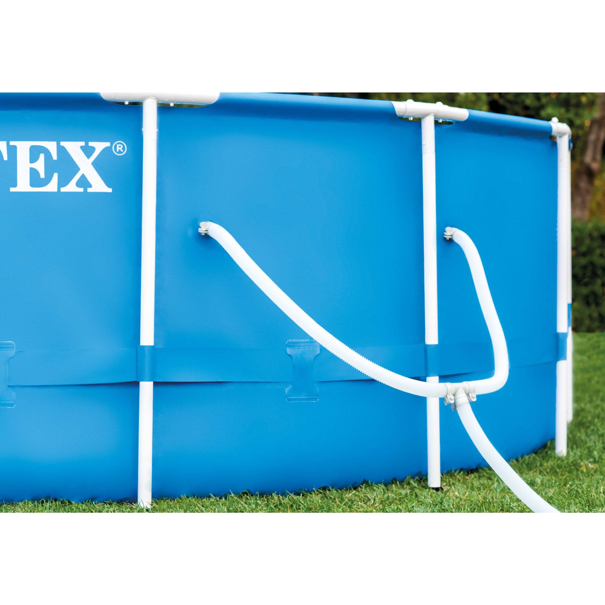 Alt View 10. Intex - Intex 12' x 30" Metal Frame Swimming Pool w/ Filter Pump & Pool Maintenance Kit.
