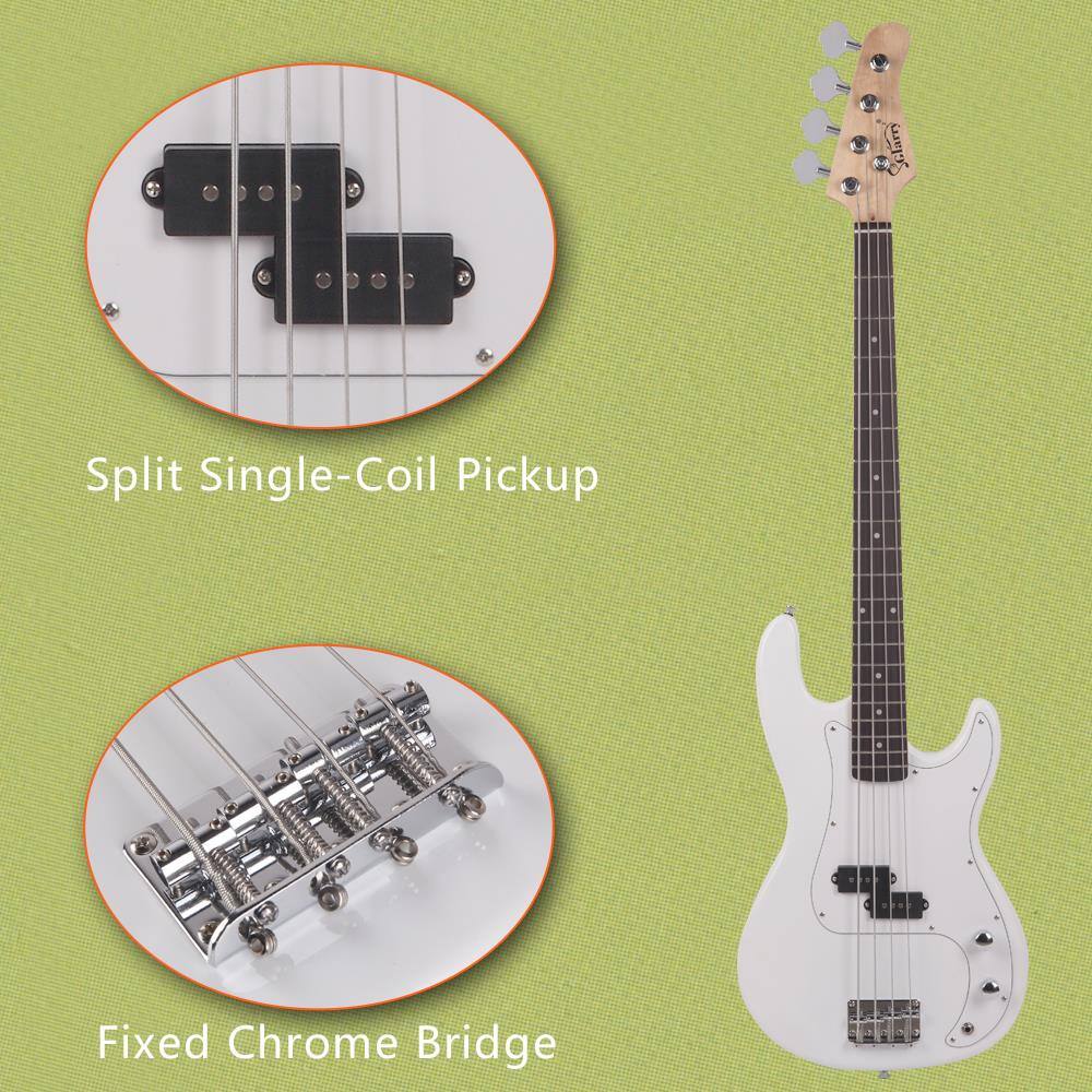 Split Single-Coil Pickup  
Fixed Chrome Bridge