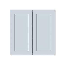 Boyel Living - 36in.W x12in.D x36in.H Dove WALL CABINET Fully assembled Cabinet With Two HDF Doors - Gray