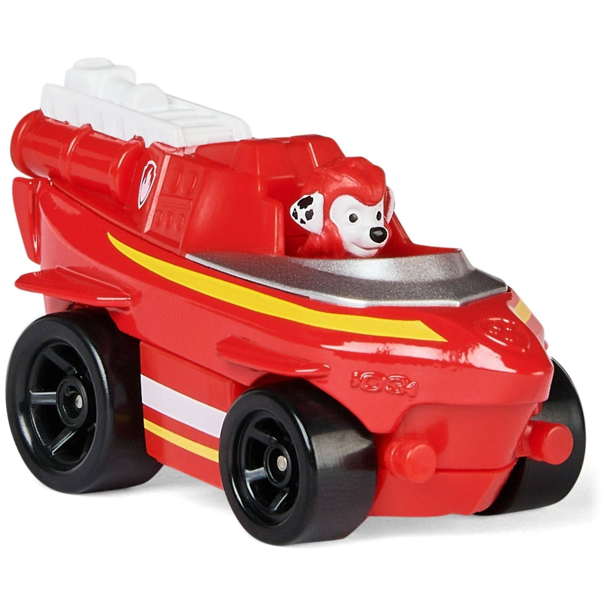 Angle. Paw Patrol - PAW Patrol True Metal Aqua Pups Marshall 1:55 Die-Cast Rescue Vehicle with Working Wheels for Ages 3+ - Red.