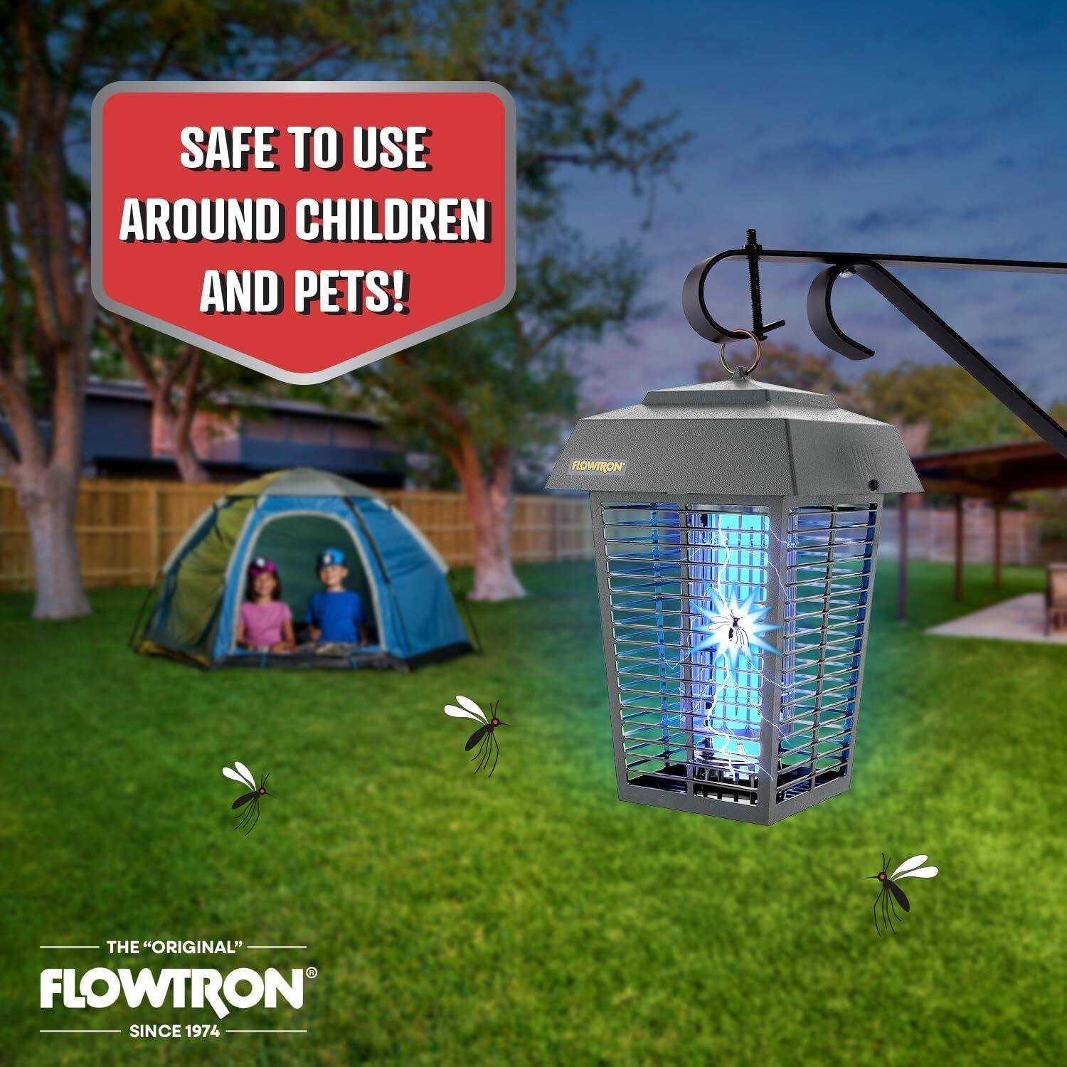 SAFE TO USE AROUND CHILDREN AND PETS!  
THE "ORIGINAL" FLOWTRON SINCE 1974