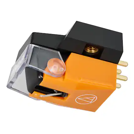 Front. Audio-Technica - Audio-Technica AT-VM530xEN VMx Elliptical Nude Phono Cartridge - Orange.