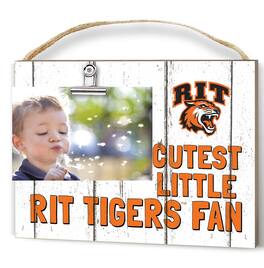 Jardine - Rochester Institute of Technology Tigers 8'' x 10'' Cutest Little Weathered Logo Clip Photo Frame - White