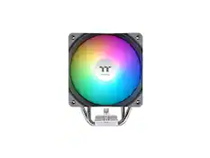 Front. Thermaltake - Thermaltake UX400 ARGB CPU Cooler, 4x6mm Cu Pipes, 120mm PWM Fan, 700-1800 RPM, Intel/AMD, Black - Black.
