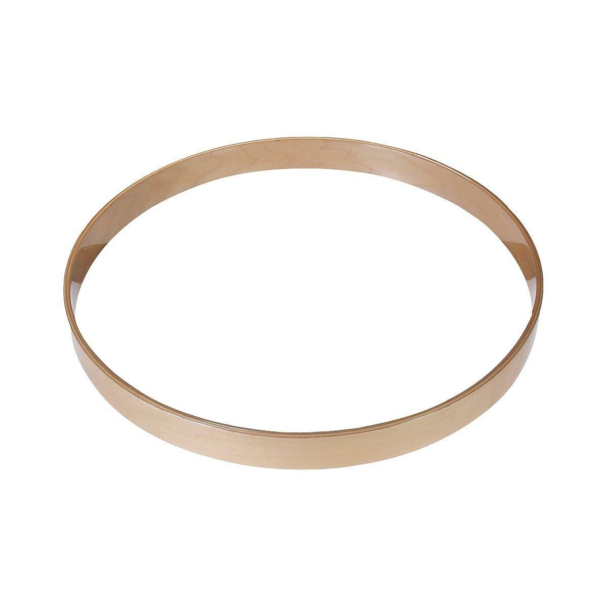 Angle. Gibraltar Hardware - 20" Maple Bass Drum Hoop, Durable Construction, Perfect for Bass Drum Customization and Performance.
