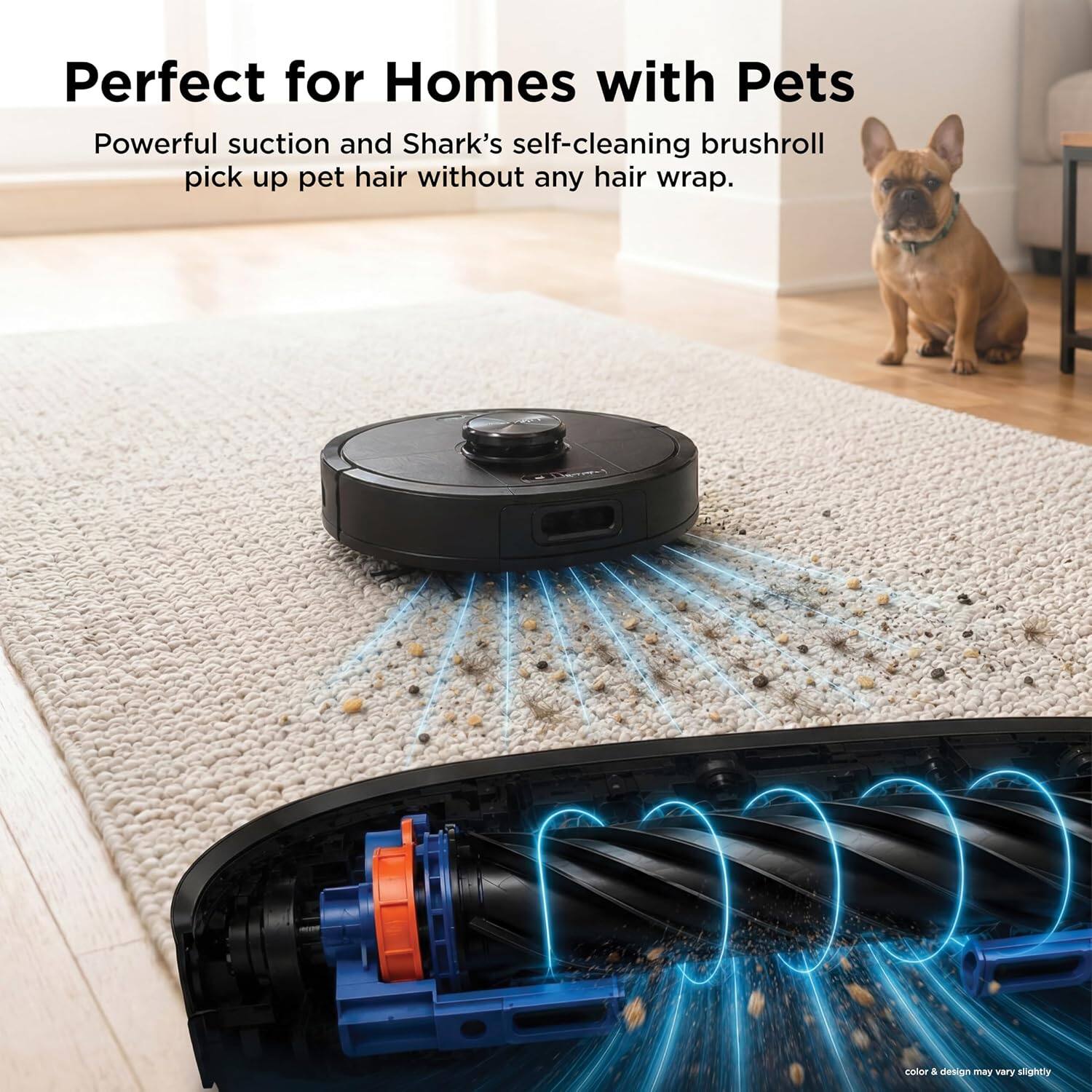 Perfect for Homes with Pets

Powerful suction and Shark's self-cleaning brushroll pick up pet hair without any hair wrap.

color & design may vary slightly