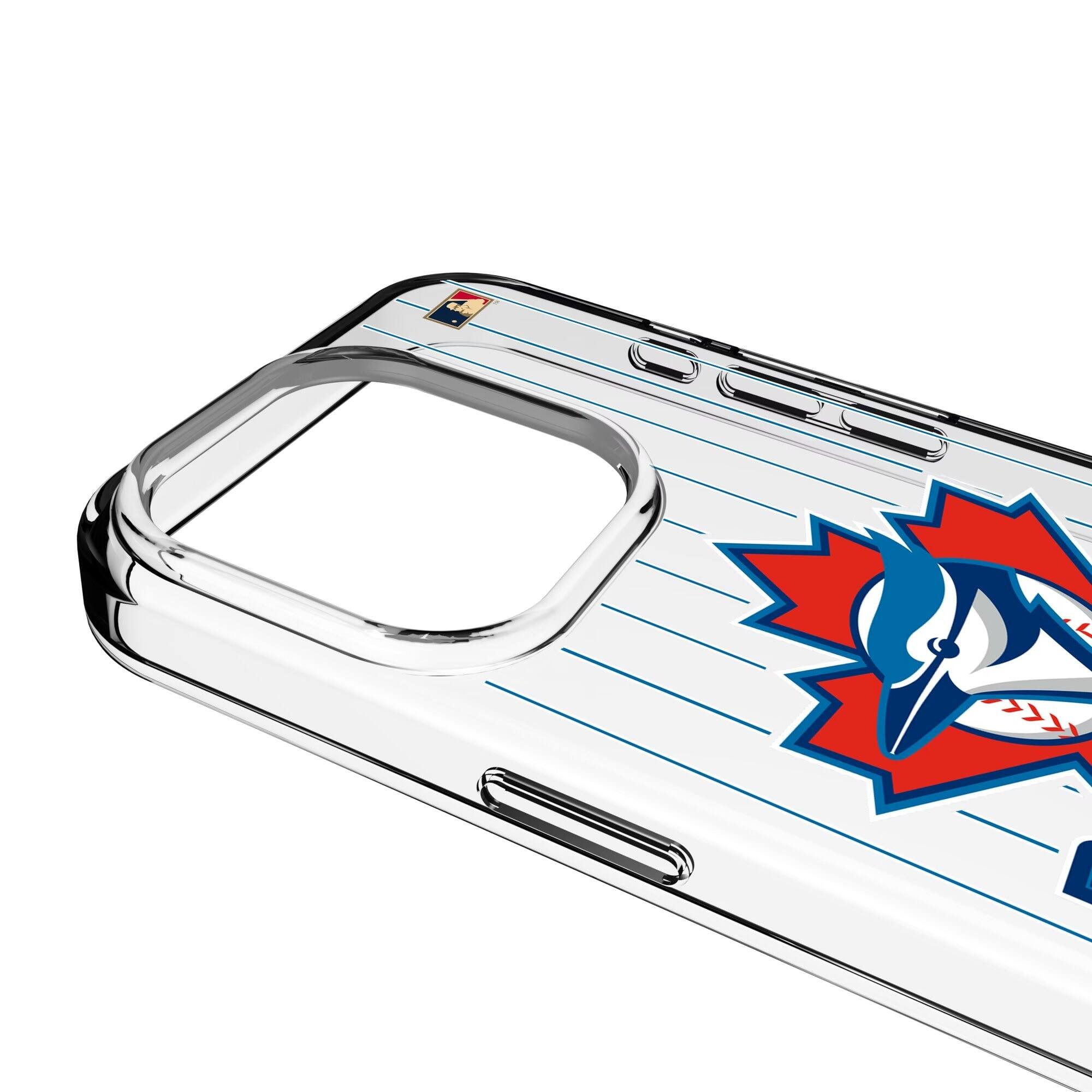 Alt View 2. Keyscaper - Toronto Blue Jays Cooperstown iPhone Clear Case - 16 - Multicolor.