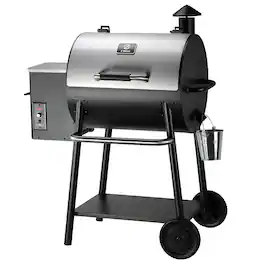 Z GRILLS - Grill Mate 585 sq. in. Pellet Grill and Smoker with Auto Temperature Control - Silver